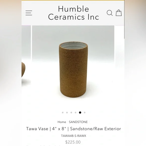 COPY - HUMBLE CERAMICS TAWASANDSTONE VASE